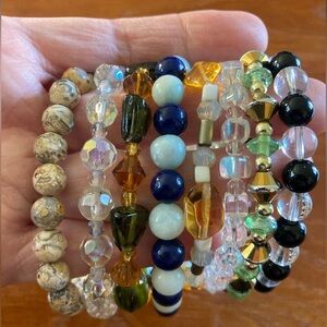 Multicolor Beaded Bracelet Lot